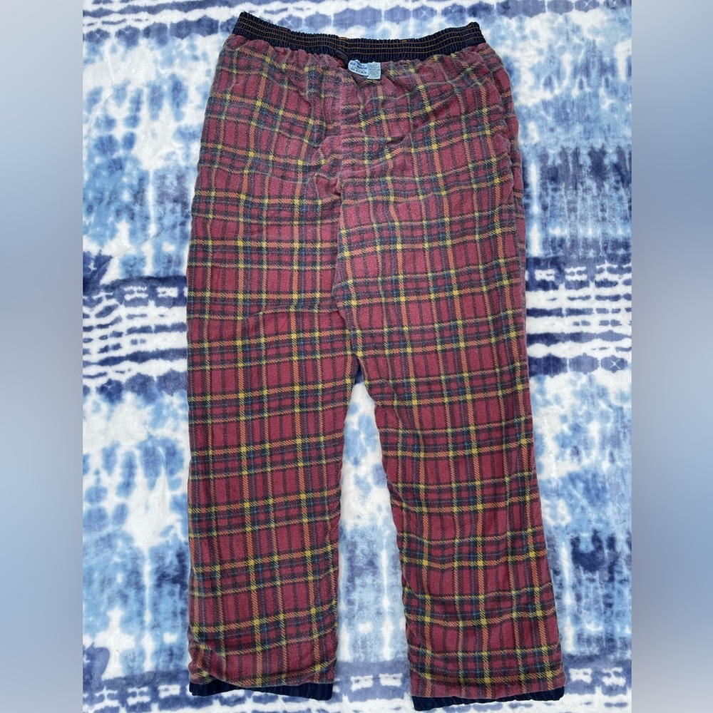 Vintage Haband’s ice house red flannel lined slacks khakis size 42